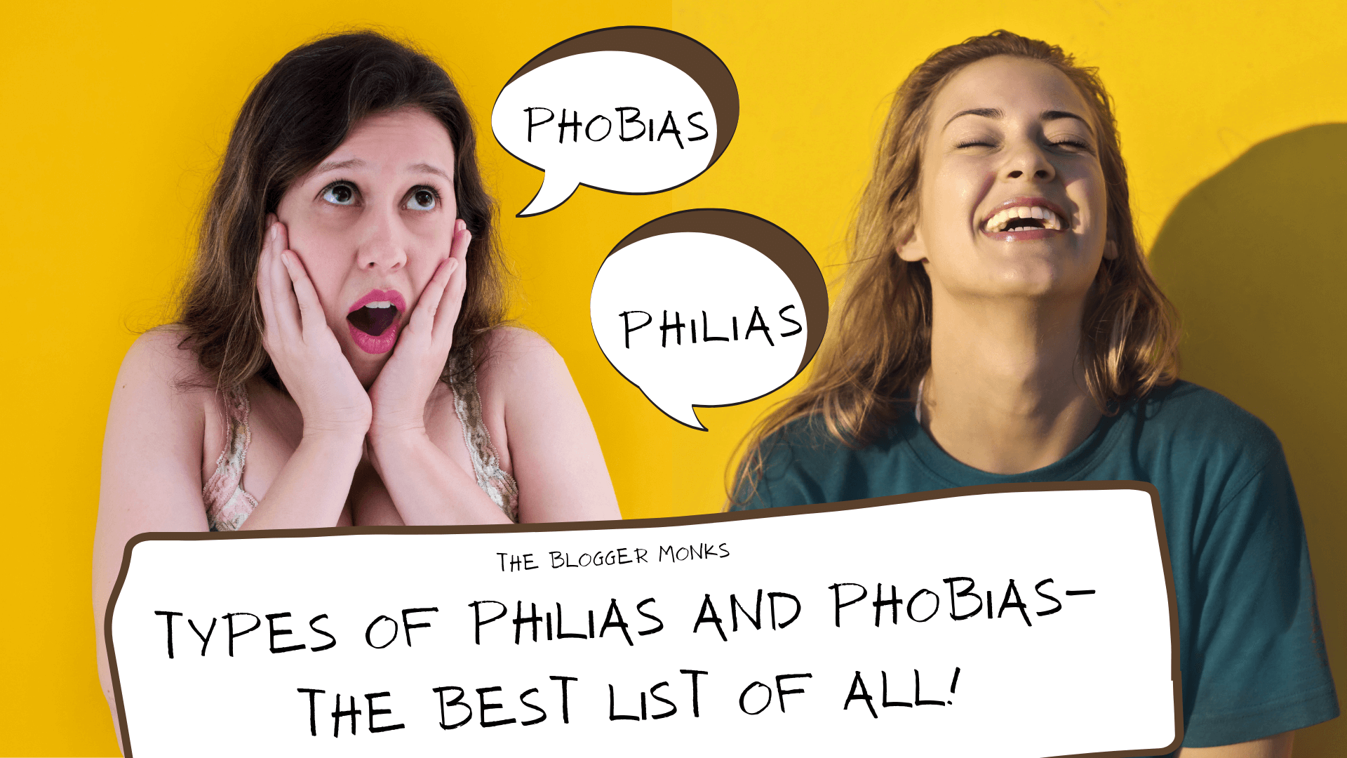 types of philias and phobias